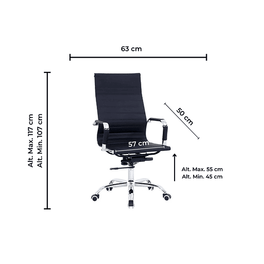 Silla Ejecutiva de Oficina PC Escritorio Giratoria New York