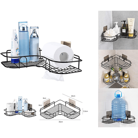 Organizador Repisa de Ducha Esquina Baño Adhesivo