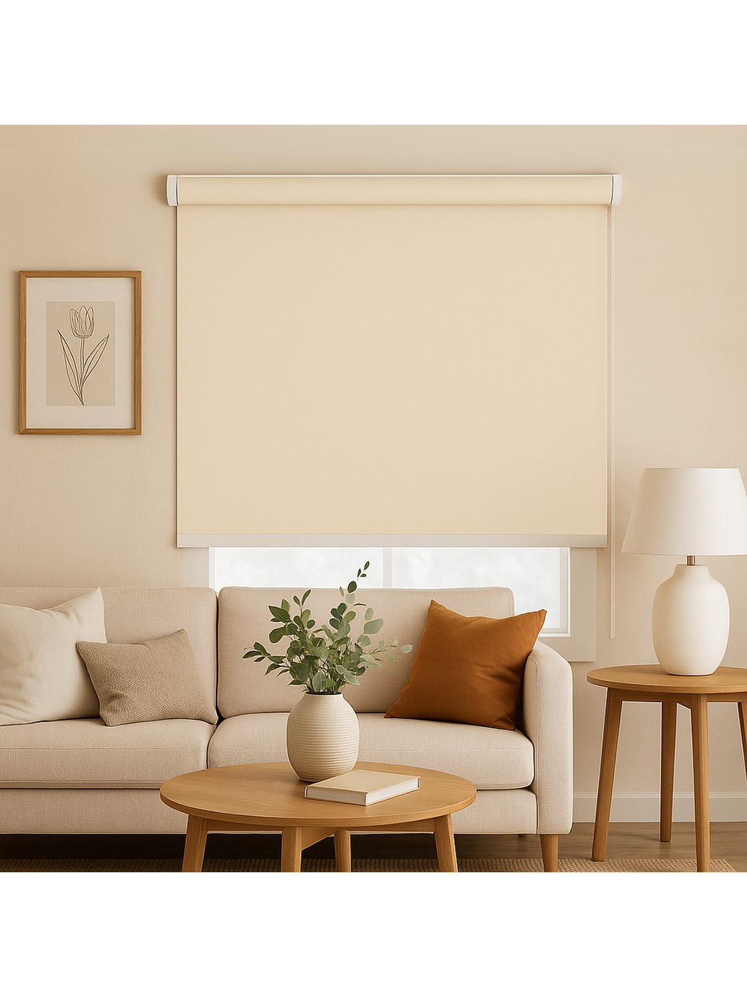 Cortina Roller Blackout Lisa Beige 100x200 1