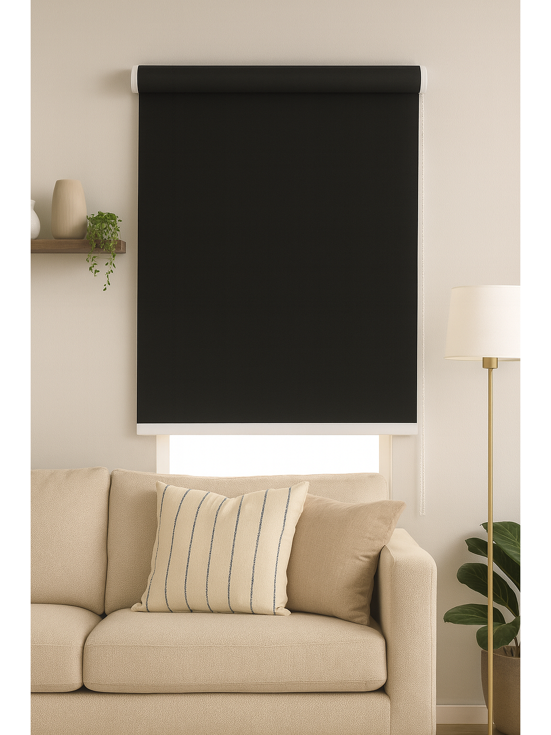 Cortina Roller Blackout Negra 100X200 1