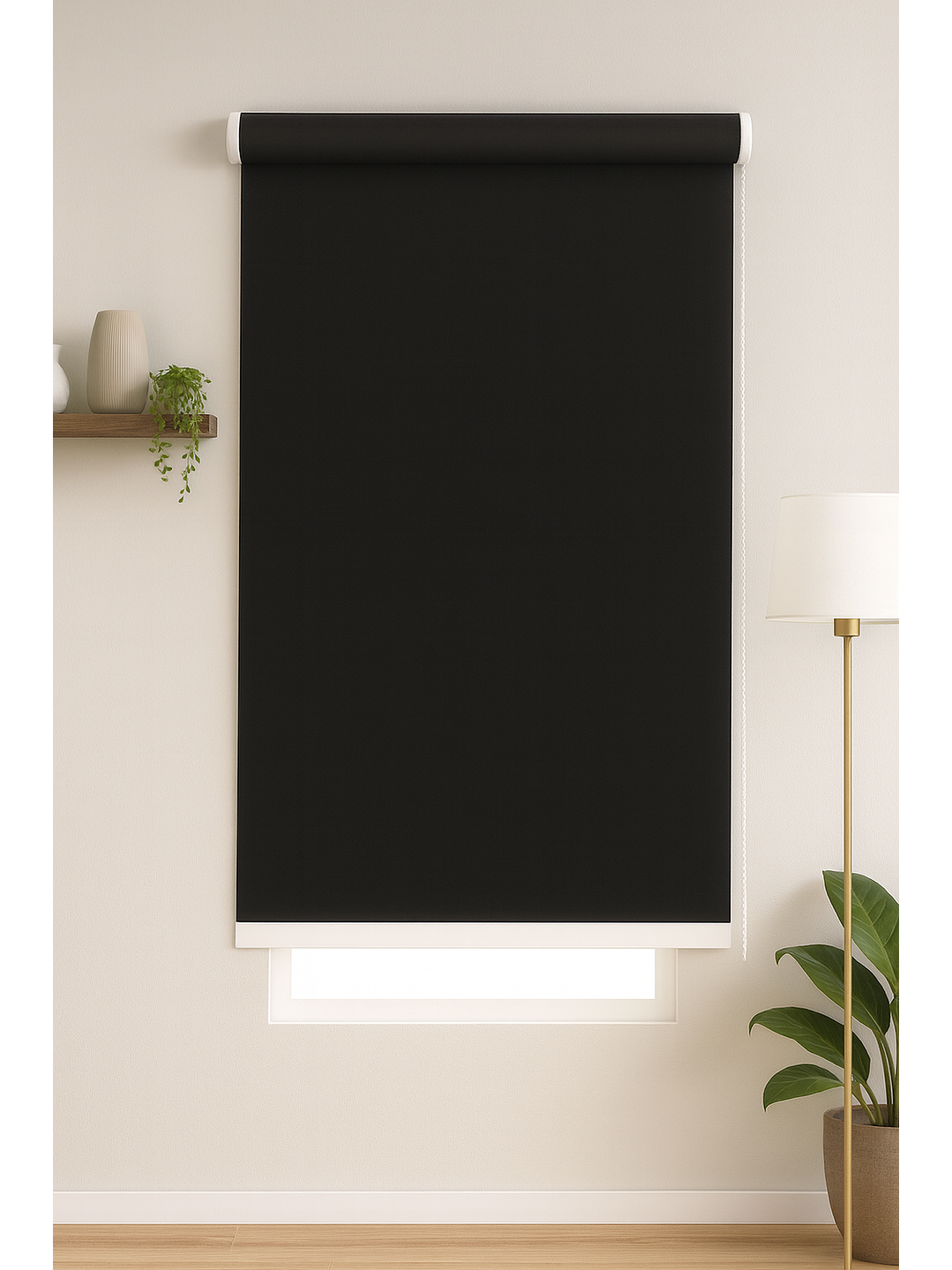 Cortina Roller Blackout Negra 100X200 2