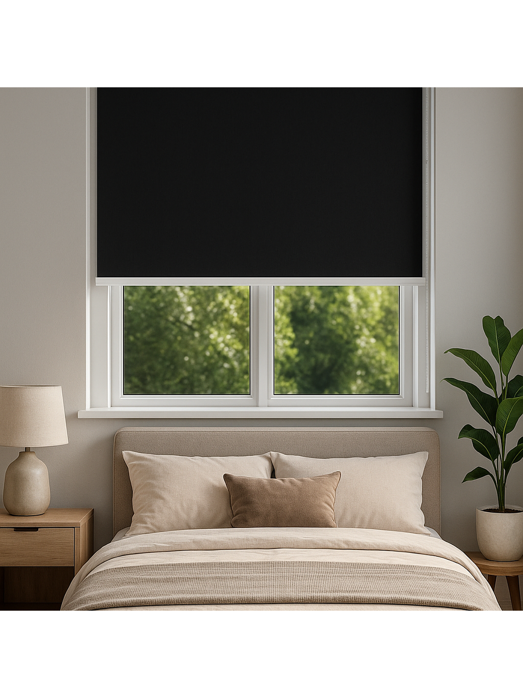 Cortina Roller Blackout Negra 100X200 4