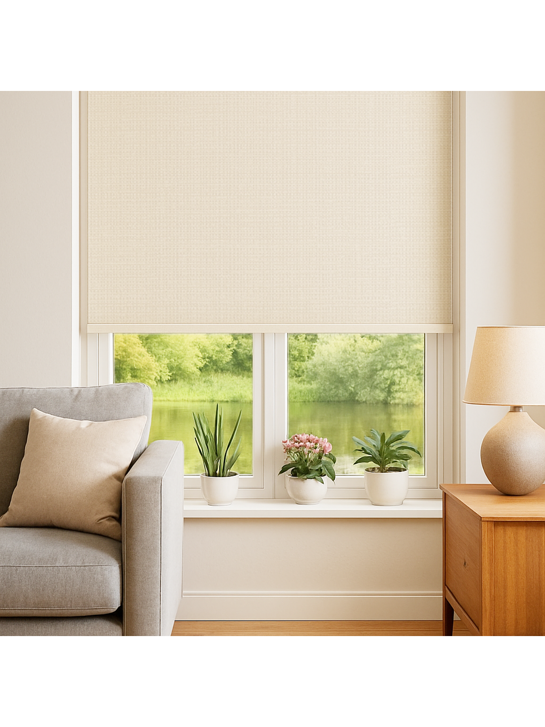 Cortina Roller Blackout Beige 080x200 4