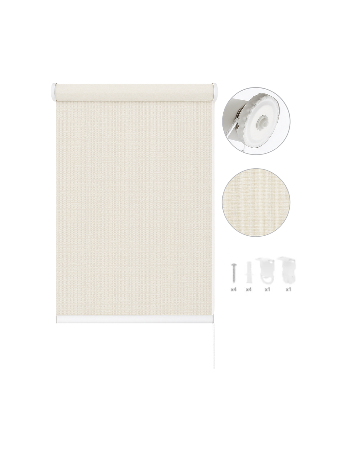 Cortina Roller Blackout Beige 080x200 6