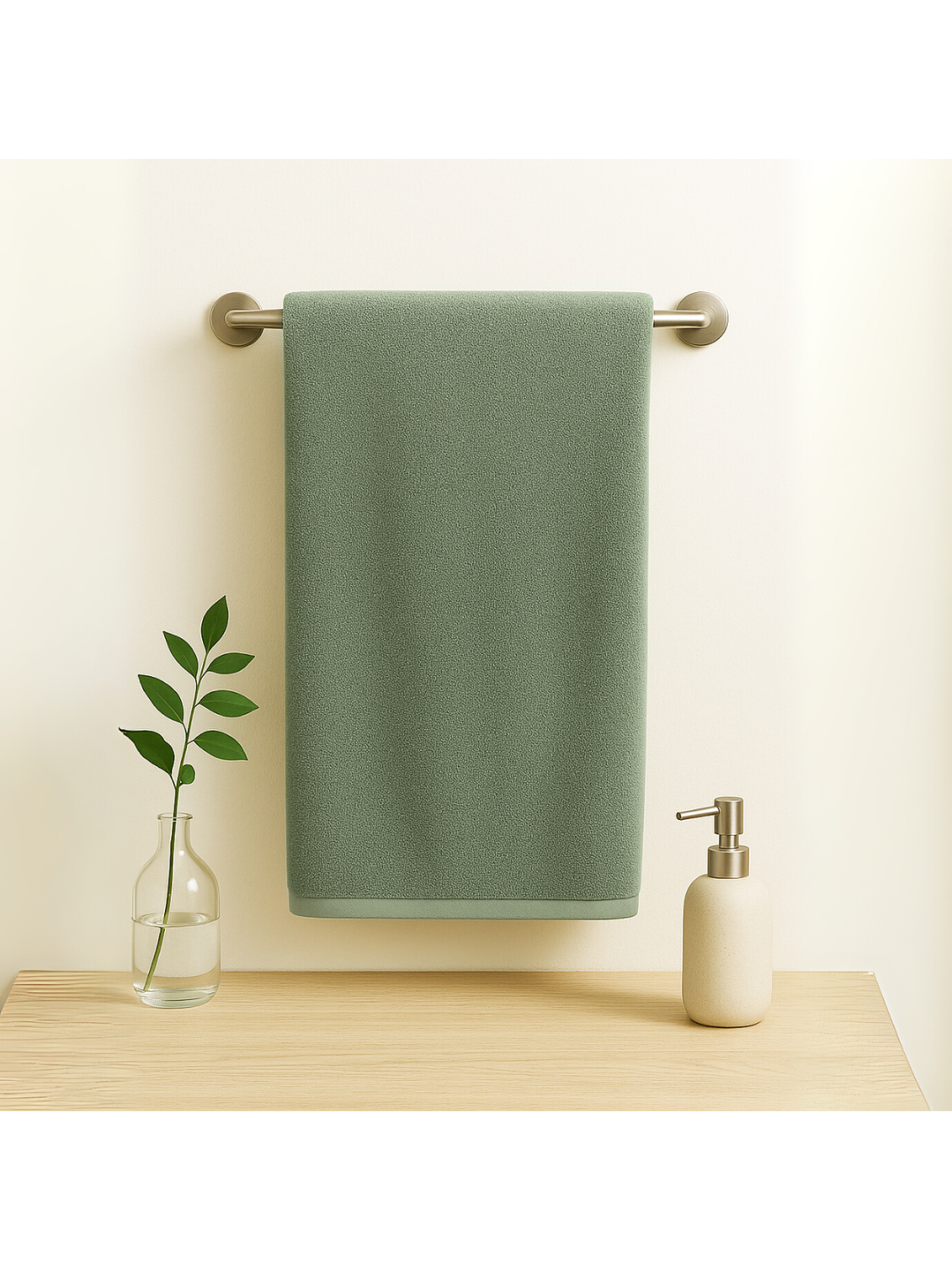 Toalla Verde Microfibra 070x130 5