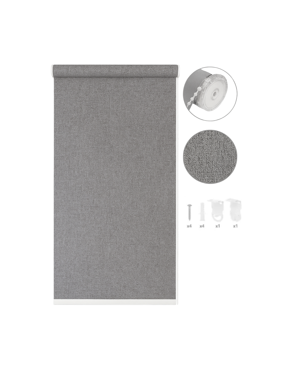 Cortina Roller Blackout Gris Jaspeada 120X200 2