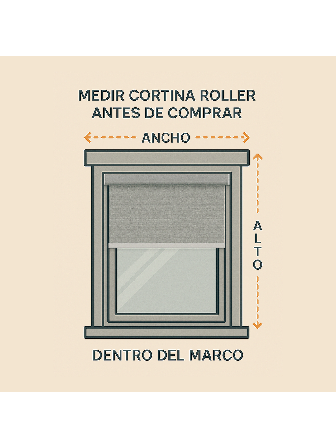 Cortina Roller Blackout Gris Jaspeada 120X200 6