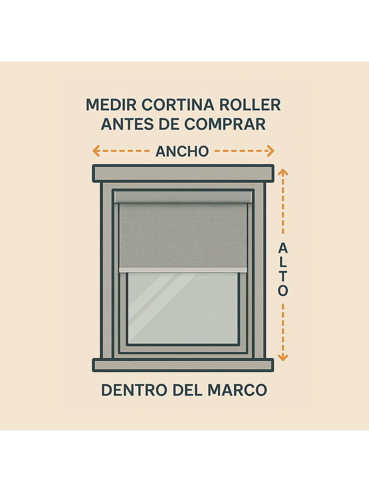 Cortina Roller Blackout Gris Jaspeada 120X200 6