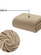 Pack 2 Toallas Taupe Microfibra 070x130 - Miniatura 4