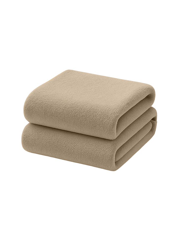 Pack 2 Toalla Taupe Microfibra 100x140 5