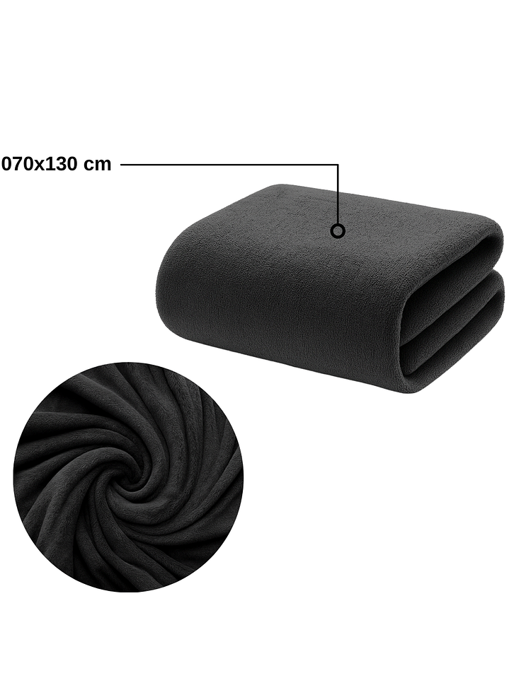 Pack 2 Toallas Negras Microfibra 070x130 4