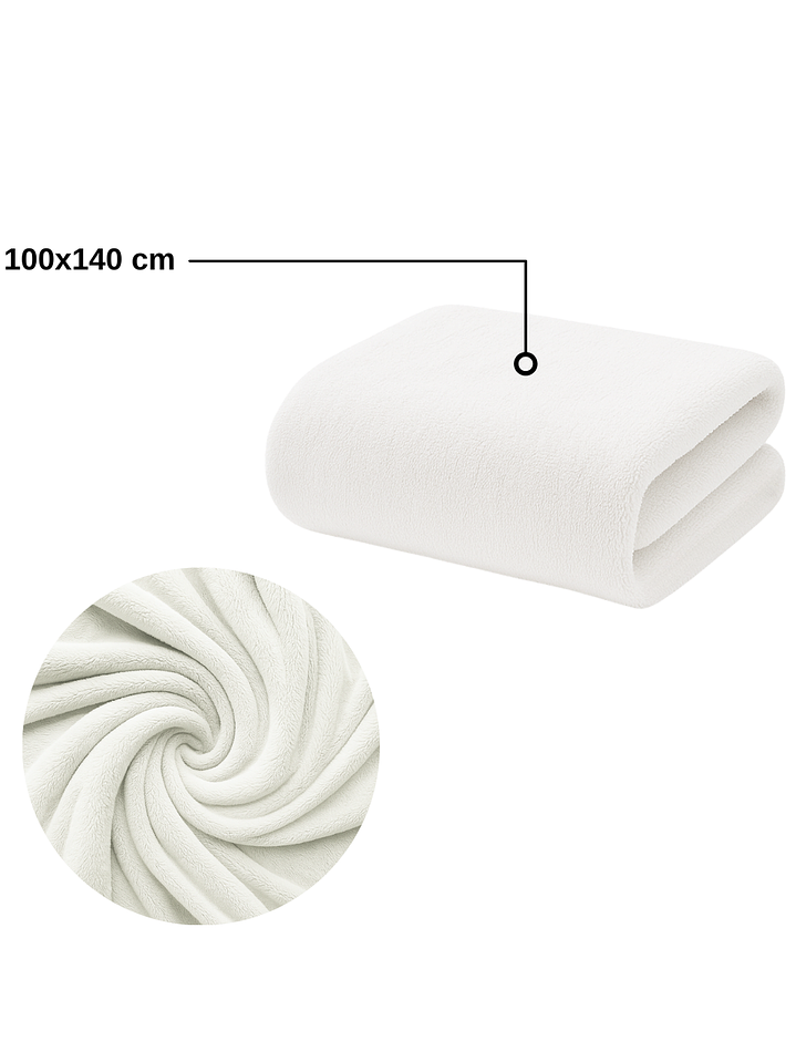 Toalla Blanca Microfibra 100x140 4