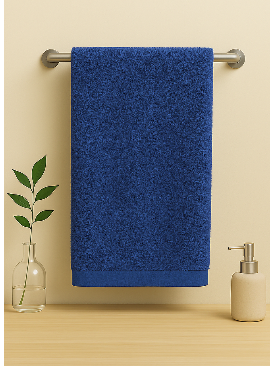 Pack 2 Toallas Azul Microfibra 070x130 2