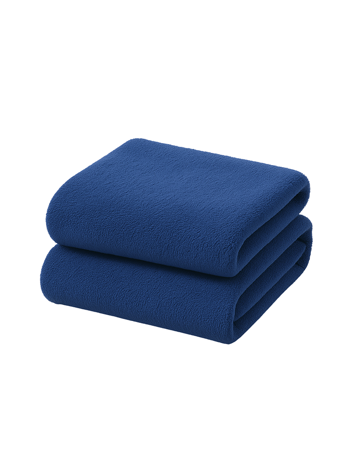 Pack 2 Toallas Azul Microfibra 070x130 5