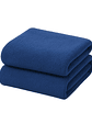 Pack 2 Toallas Azul Microfibra 070x130 - Miniatura 5