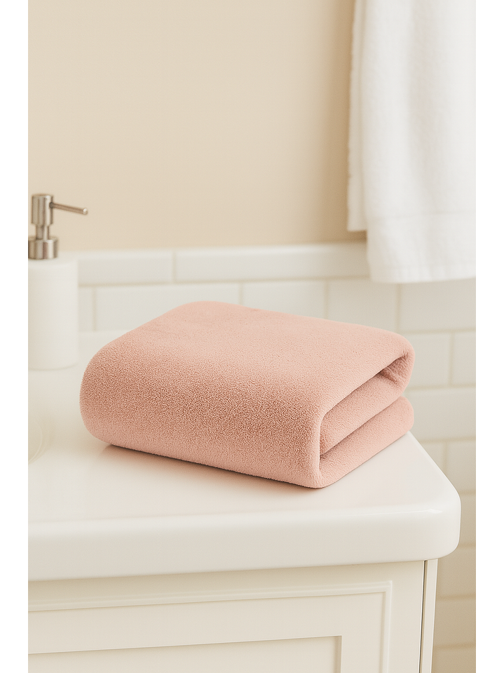 Toalla Rosa Microfibra 100x140 1