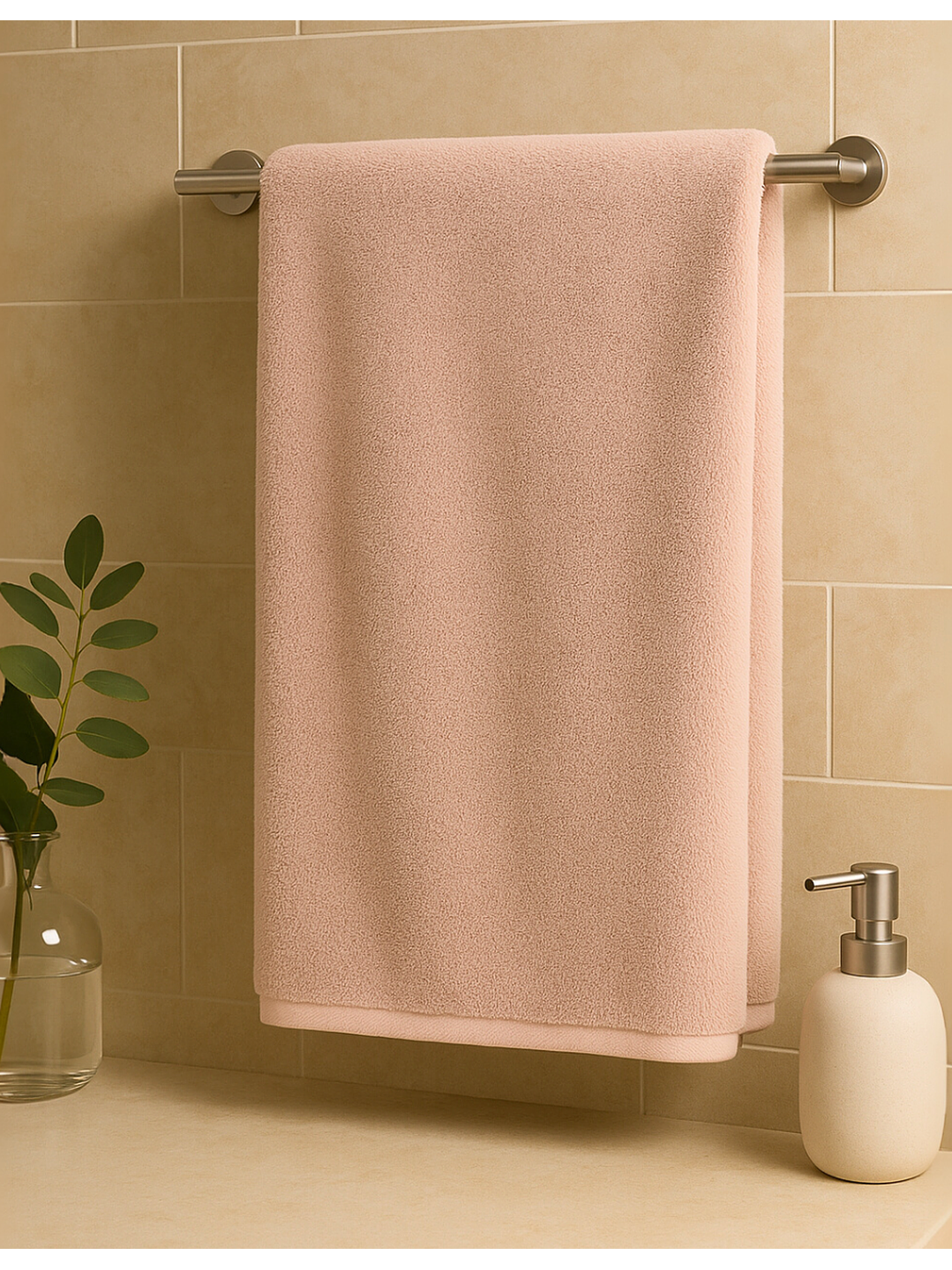 Toalla Rosa Microfibra 100x140 2