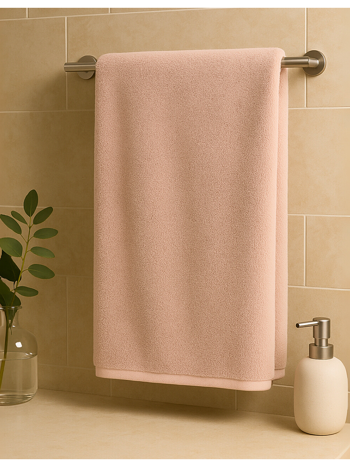 Toalla Rosa Microfibra 100x140 2