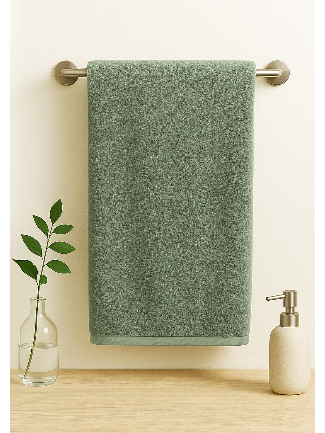 Toalla Verde Microfibra 100x140 2