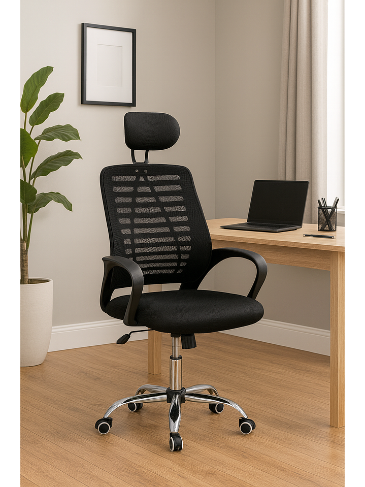 Silla Oficina O Escritorio Respaldo Ergonómico Cabecera Milan 1