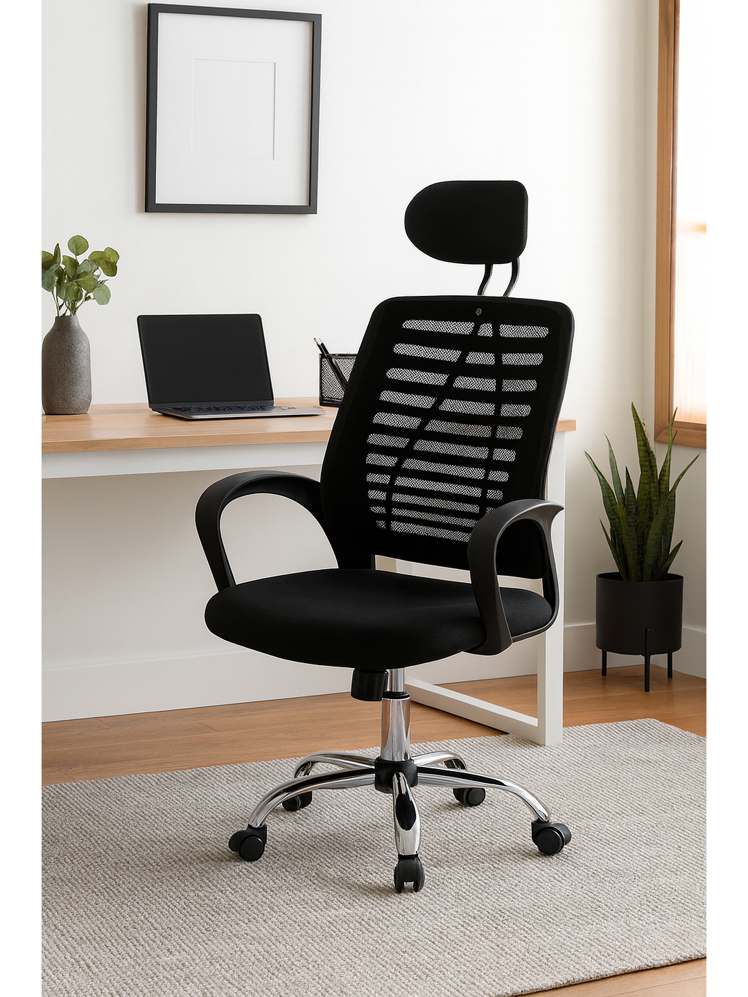 Silla Oficina O Escritorio Respaldo Ergonómico Cabecera Milan 2