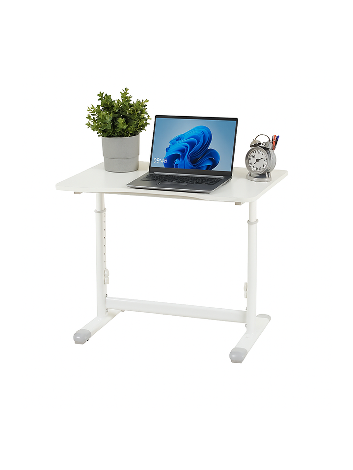 Escritorio con Altura Ajustable 80x60x63-86cm Funcional Bilbao Blanco 8