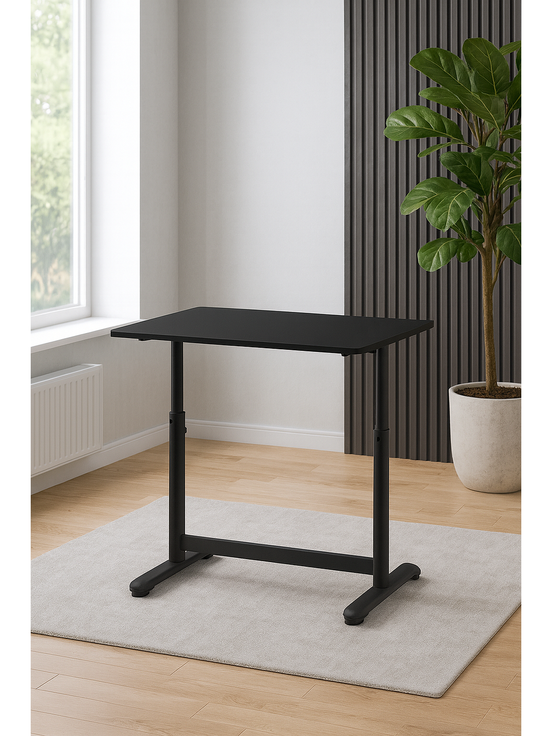 Escritorio con Altura Ajustable 120x60x63-86cm Funcional Toledo Negro 2