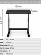 Escritorio con Altura Ajustable 120x60x63-86cm Funcional Toledo Negro - Miniatura 3