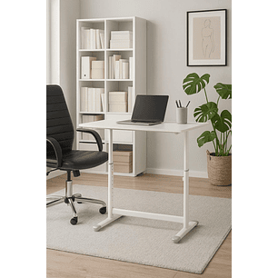 Escritorio con Altura Ajustable 120x60x63-86cm Funcional Toledo Blanco
