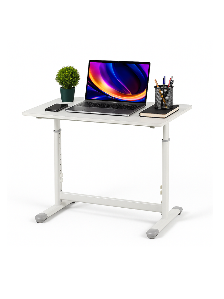 Escritorio con Altura Ajustable 120x60x63-86cm Funcional Toledo Blanco 7