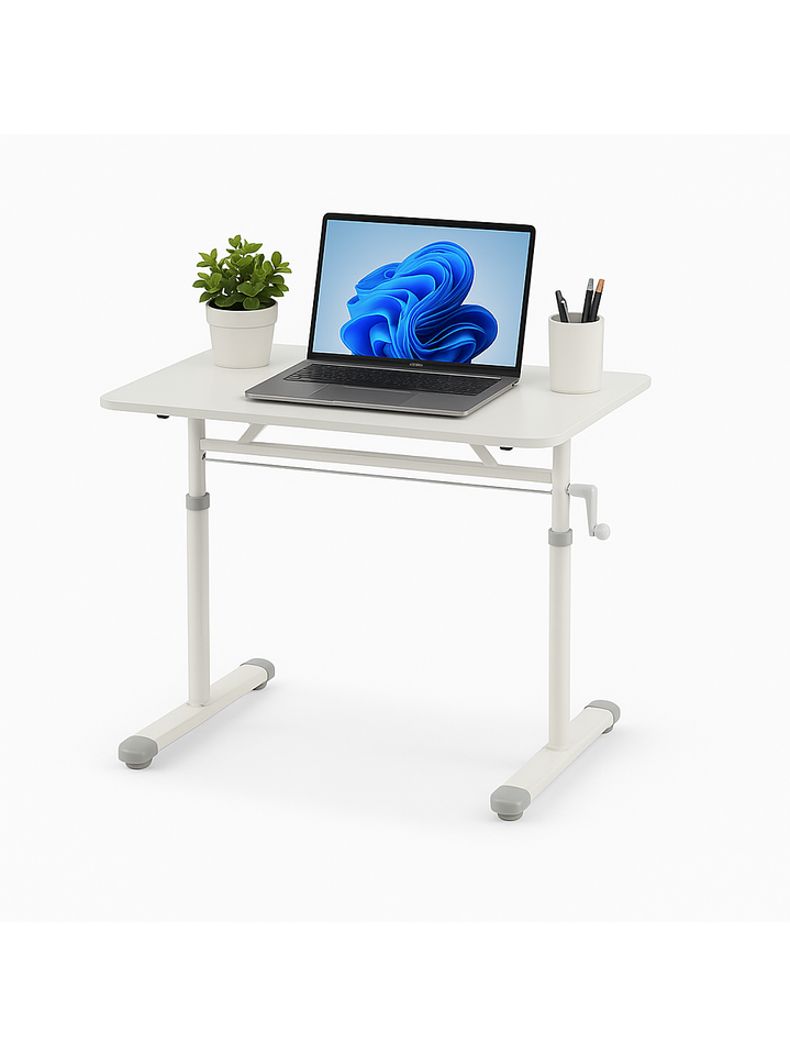 Escritorio con Altura Ajustable 100x60x63-86cm Funcional Tenerife Blanco 8