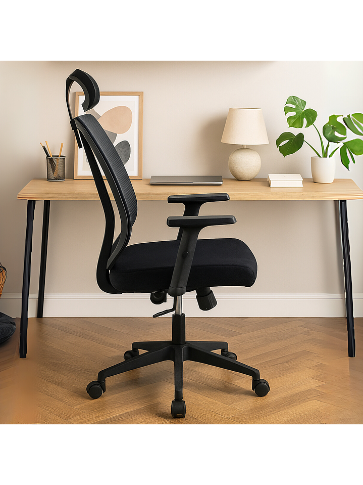 Silla De Oficina Apoyacabeza, Con Brazo Regulable Doha 9