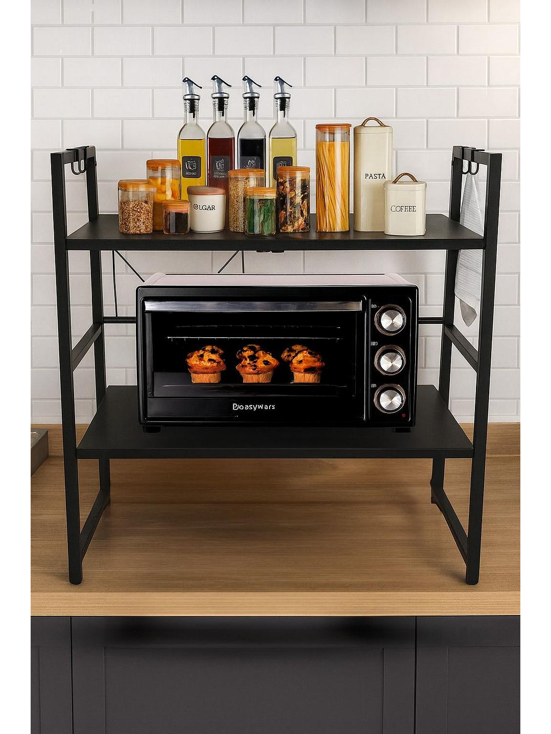 Organizador Estante Repisa De Cocina Microondas Extensible 2