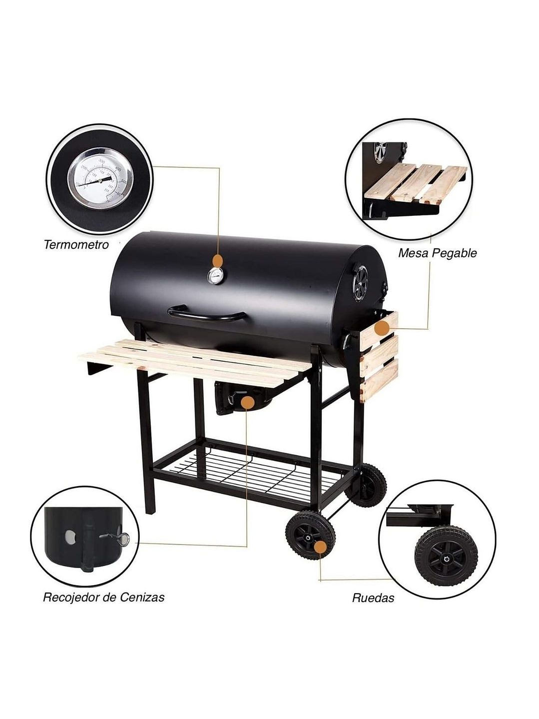 Parrilla A Carbon Modelo Quebracho 5