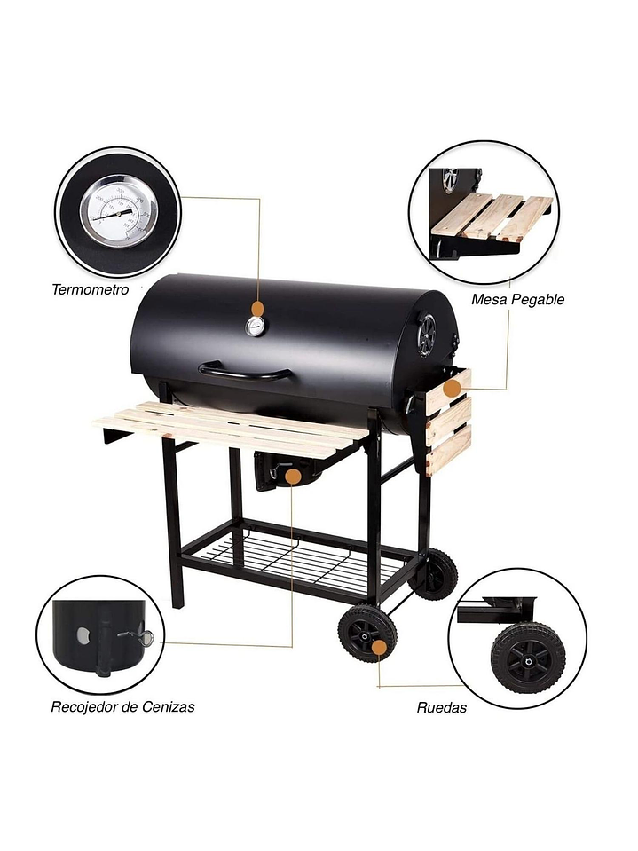 Parrilla A Carbon Modelo Quebracho 5