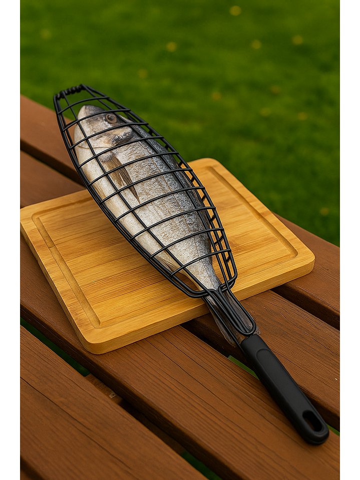 Grill Rejilla Antiadherente Para Asar Pescado Stellen 2