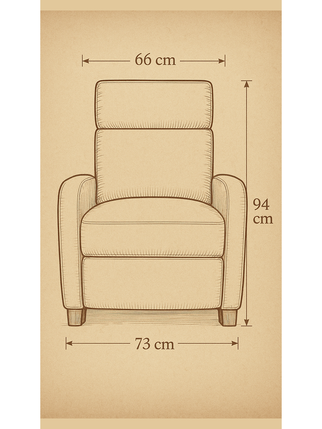 Sillon Reclinable Berger Holanda Cafe Claro 5