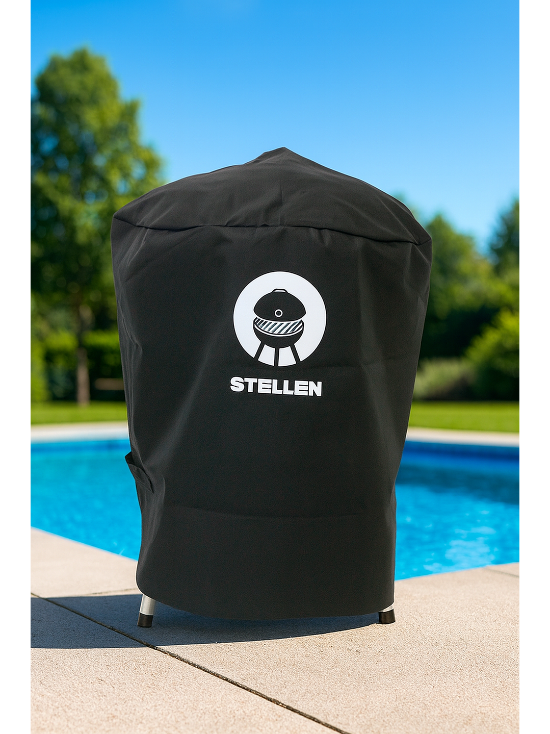 Cubre Parrilla Impermeable Funda Algarrobo Redonda 3