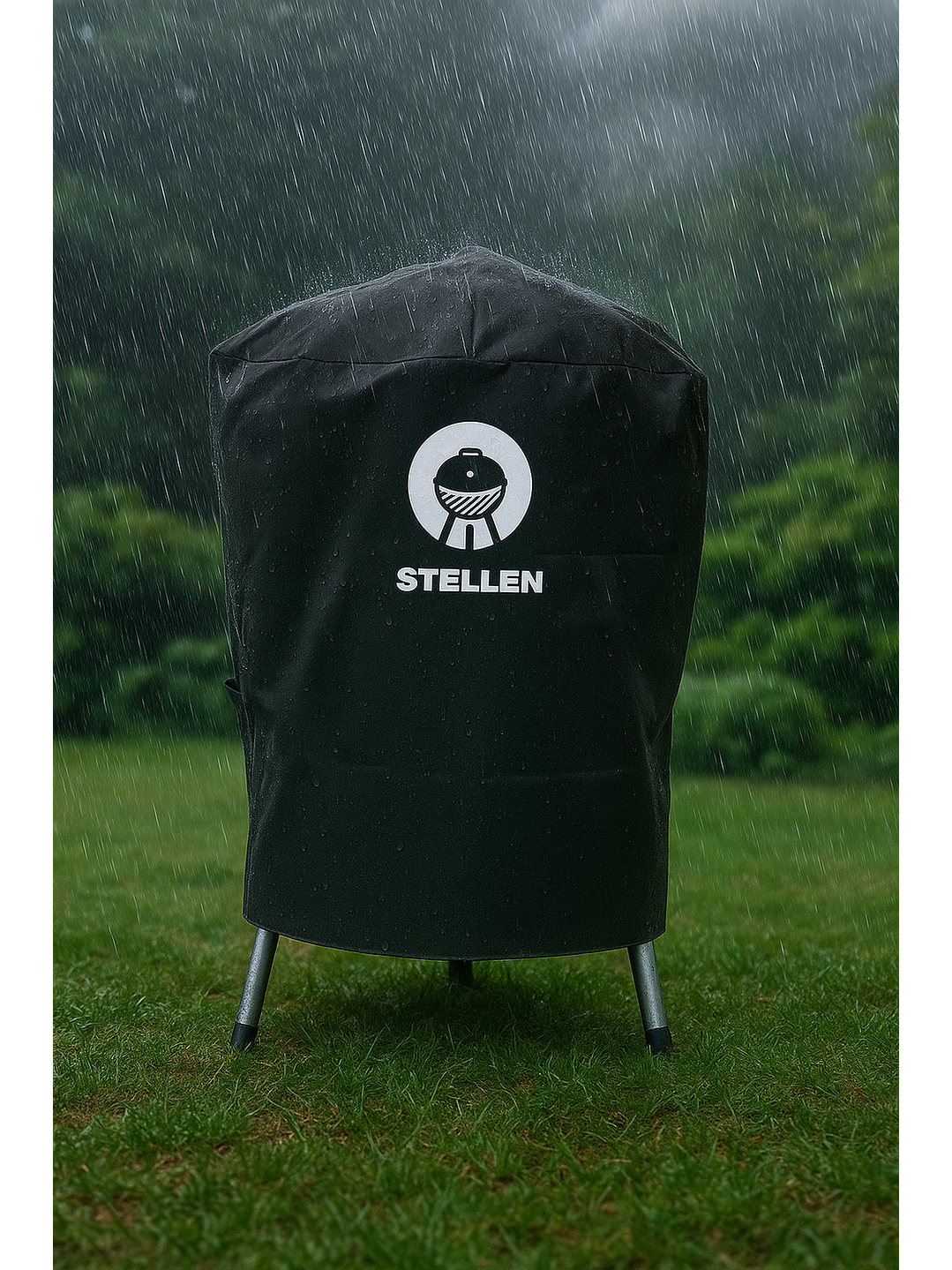 Cubre Parrilla Impermeable Funda Algarrobo Redonda 4