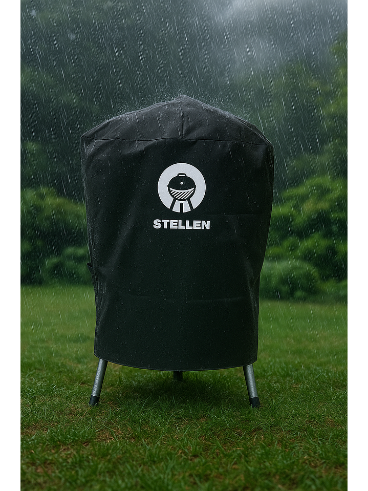 Cubre Parrilla Impermeable Funda Algarrobo Redonda 4