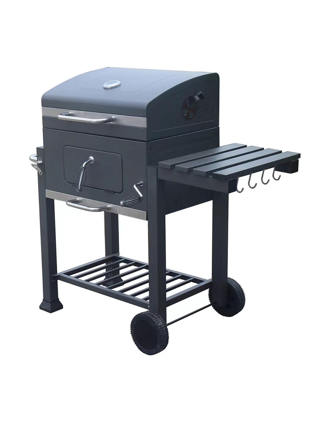 Parrilla A Carbon Roble Stellen Altura De Cocion Regulable 7