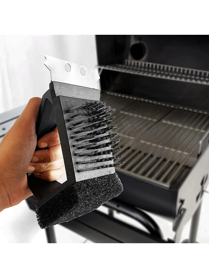 Cepillo Limpiador De Parrillas 3 En 1 Stellen 6