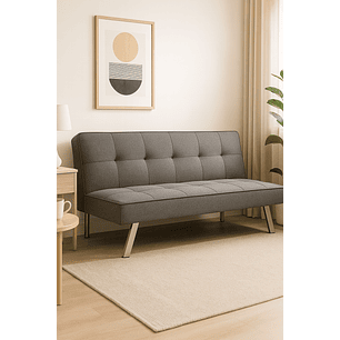 Futon Sofa Cama Grecia Gris