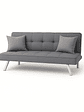 Futon Sofa Cama Grecia Gris - Miniatura 5