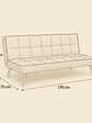 Futon Sofa Cama Grecia Gris - Miniatura 7