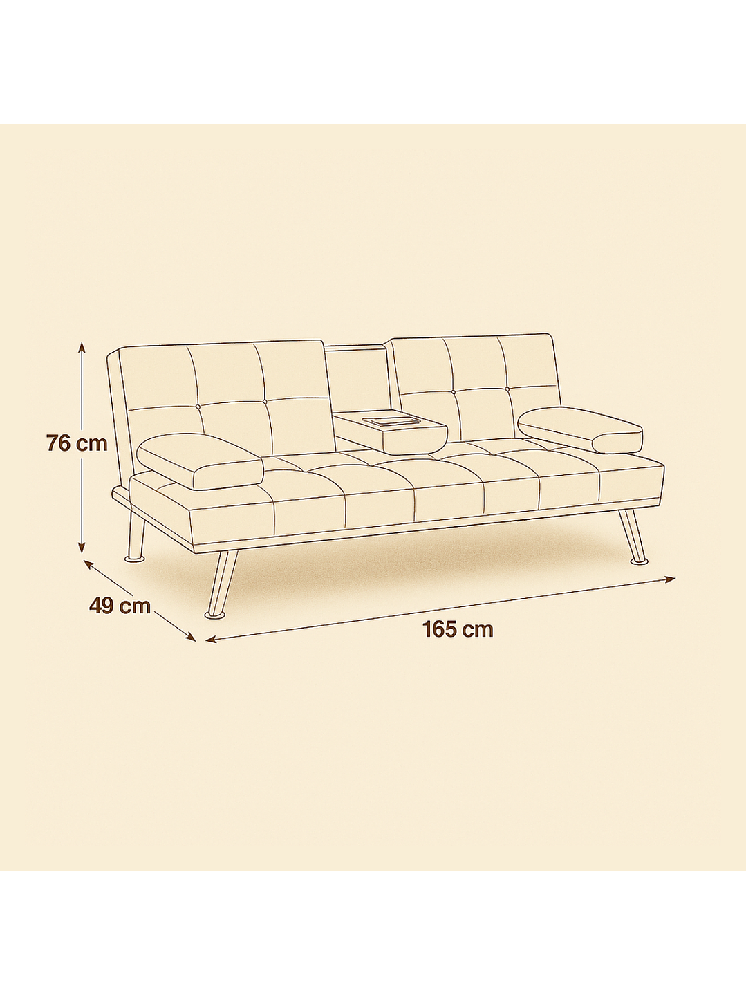 Futon Couch Ibiza 9