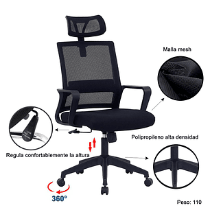 Silla De Oficina Mesh Miami