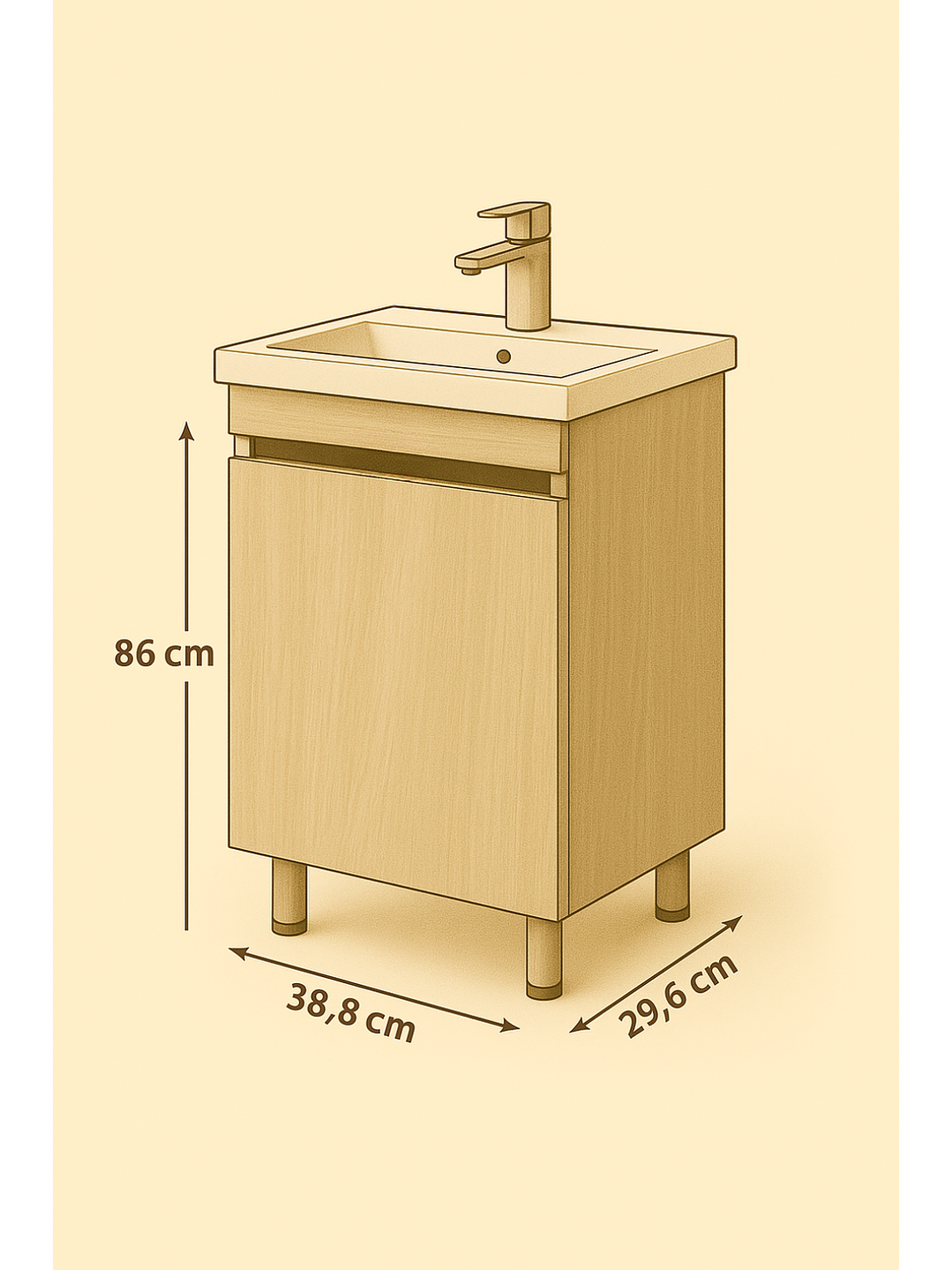 Vanitorio a Piso Polonia 4