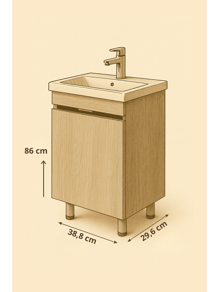 Vanitorio a Piso Washington 4