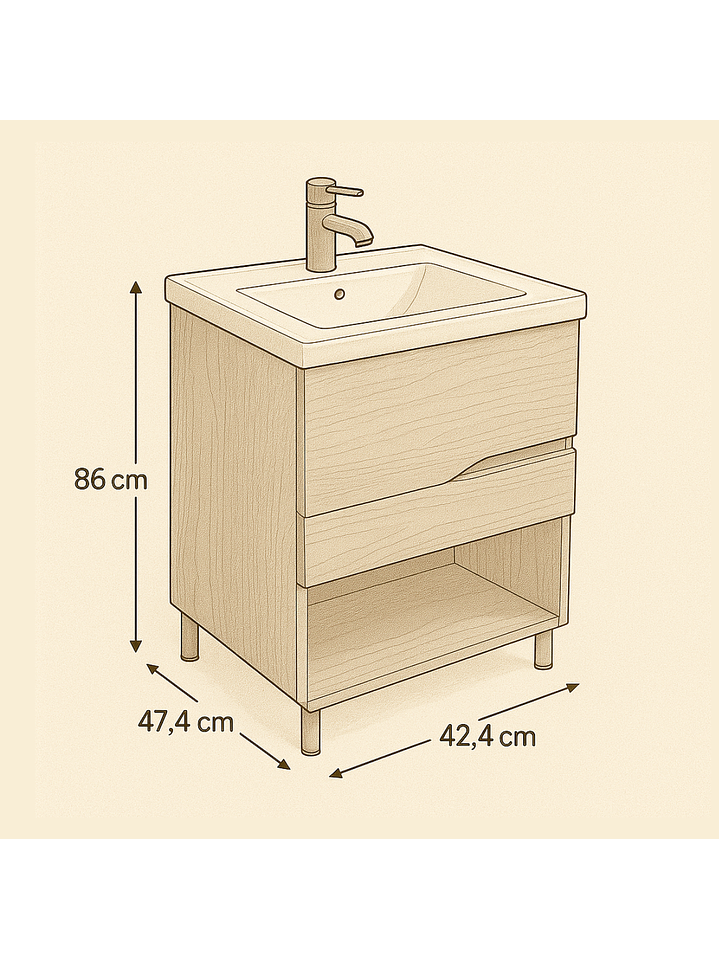 Vanitorio a Piso Alaska 4